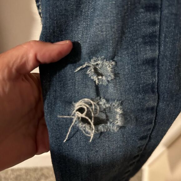 Levi’s Girls 711 Skinny Destructed Jeans - Size 8 - Picture 4 of 9